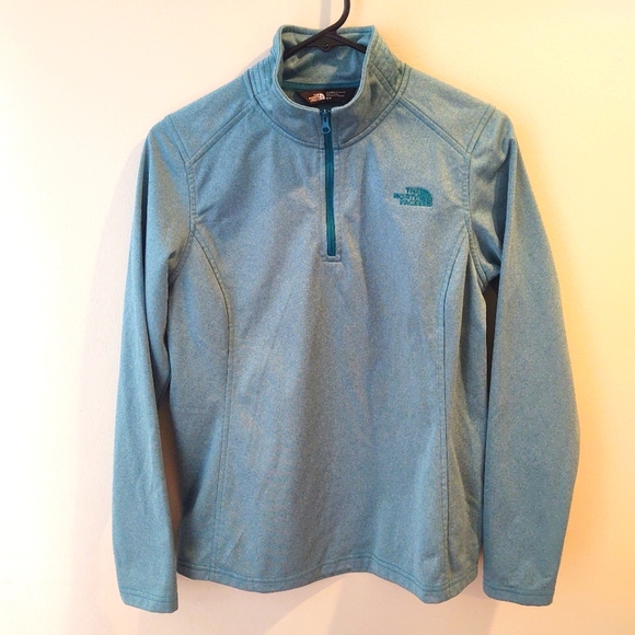 The North Face Tops - North Face fleece in turquoise heather color size women's medium